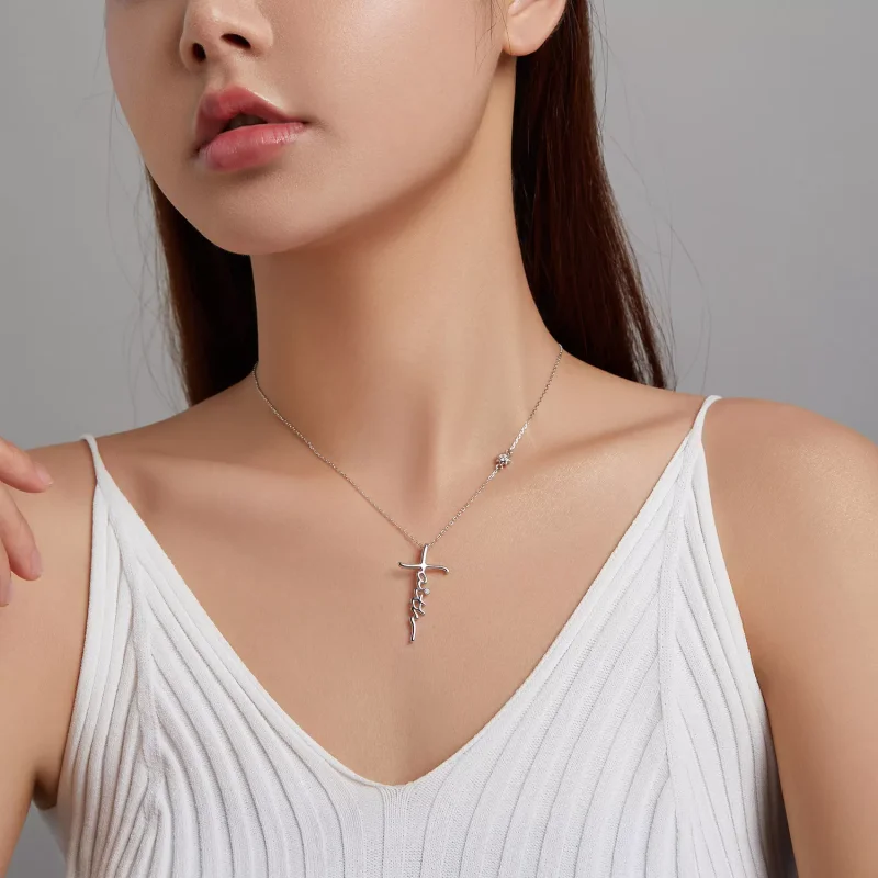 (immagine per) Collana tipo Pandora Fede della Croce - BSN231 - Visualizza 9