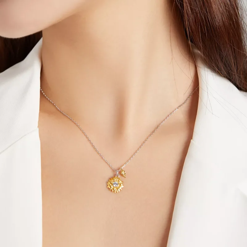 (immagine per) Collana tipo Pandora Fiore del sole - BSN212 - Visualizza 7