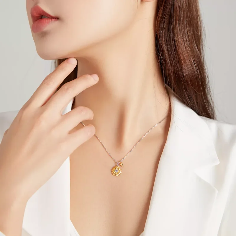 (immagine per) Collana tipo Pandora Fiore del sole - BSN212 - Visualizza 9