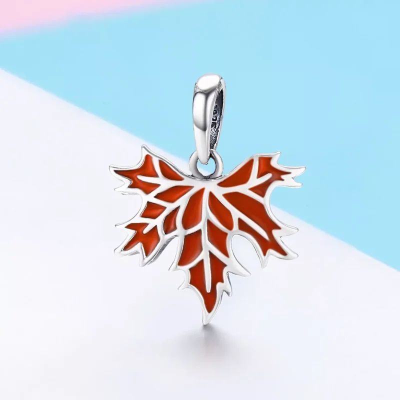 (immagine per) Collana tipo Pandora Foglie di acero tardo autunno - SCC585 - Visualizza 4