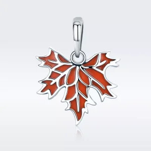 (immagine per) Collana tipo Pandora Foglie di acero tardo autunno - SCC585