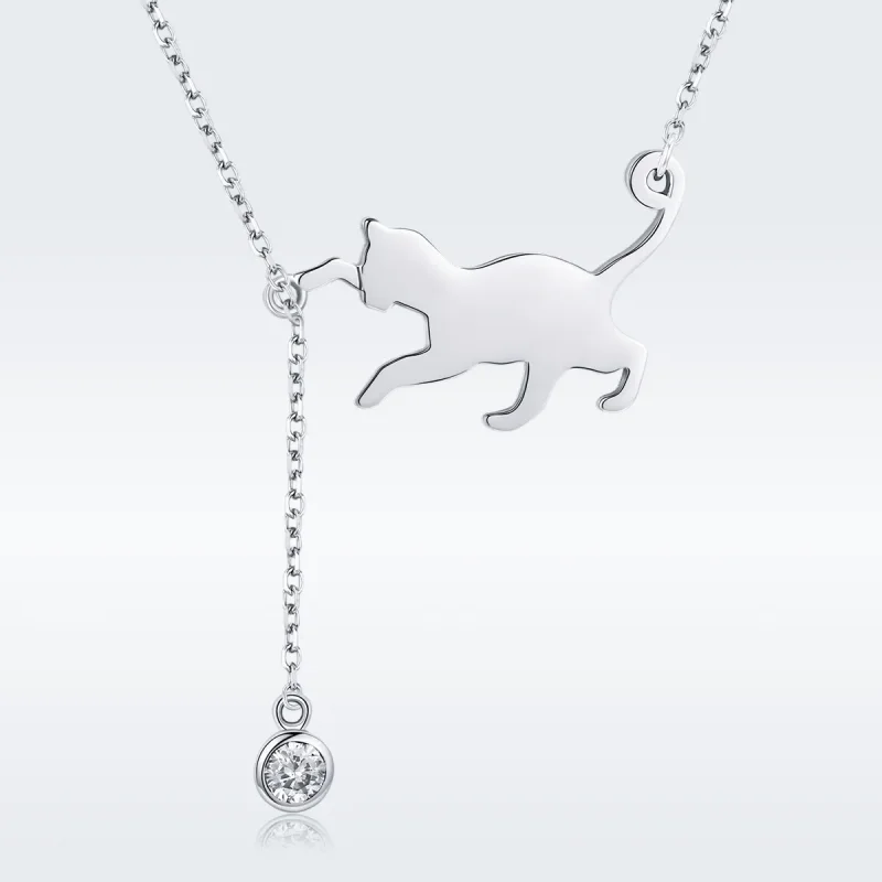 (immagine per) Collana tipo Pandora Gattino cattivo - SCN232 - Visualizza 3