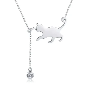 (immagine per) Collana tipo Pandora Gattino cattivo - SCN232