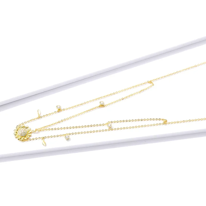 (immagine per) Collana tipo Pandora Girasole - BSN146 - Visualizza 4