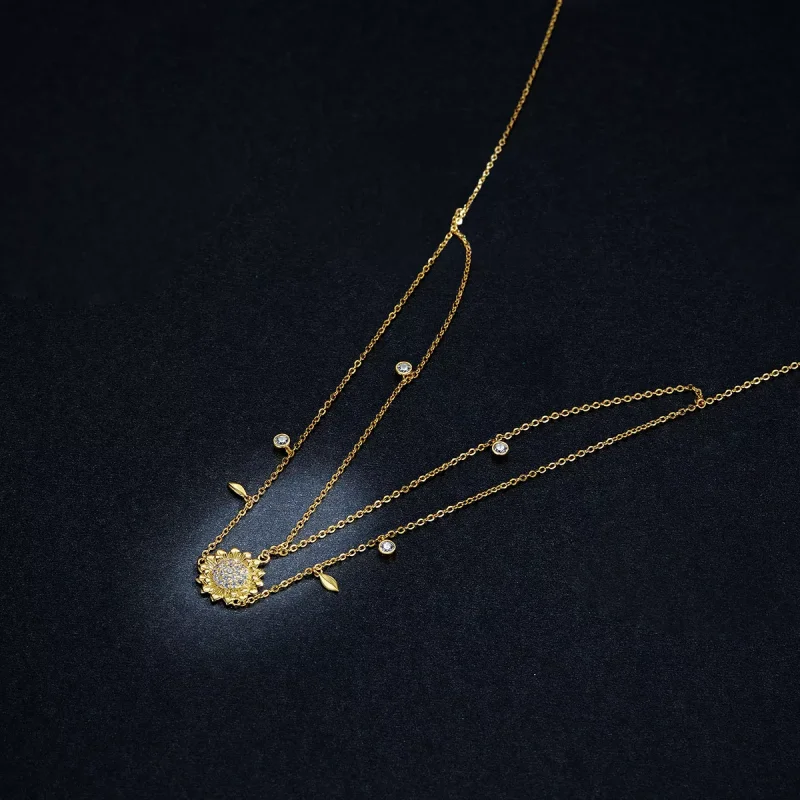 (immagine per) Collana tipo Pandora Girasole - BSN146 - Visualizza 5
