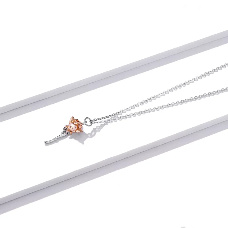 (immagine per) Collana tipo Pandora Graziosa Rosa - BSN190 - Visualizza 2