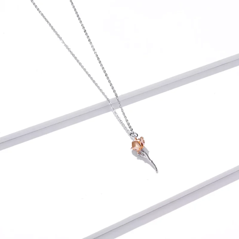(immagine per) Collana tipo Pandora Graziosa Rosa - BSN190 - Visualizza 3