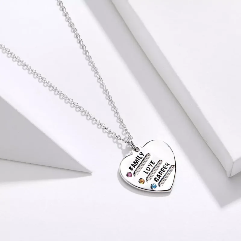 (immagine per) Collana tipo Pandora Lingua d'amore - BSN058 - Visualizza 2