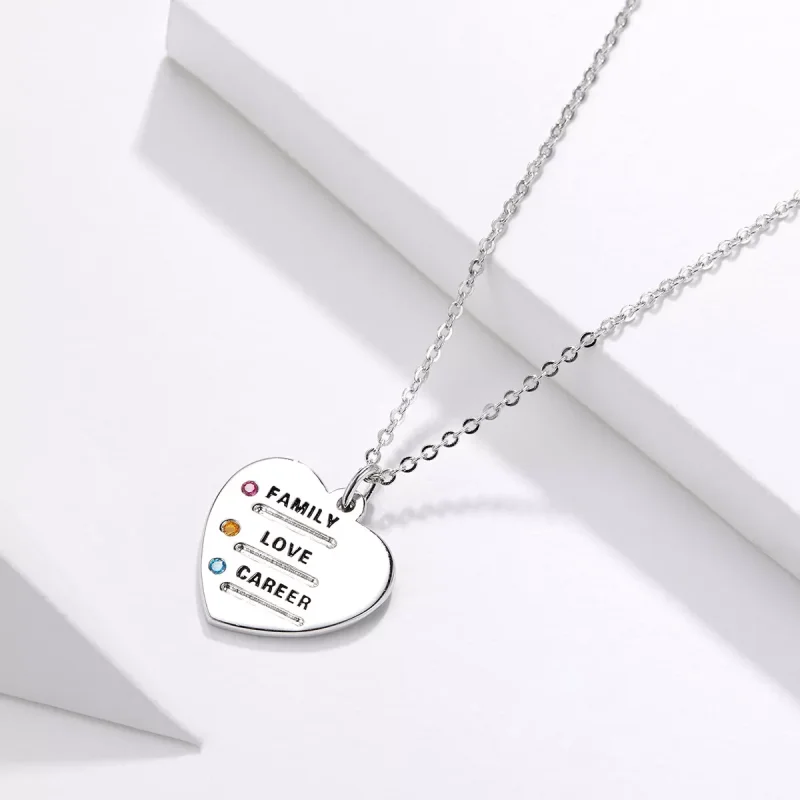 (immagine per) Collana tipo Pandora Lingua d'amore - BSN058 - Visualizza 3