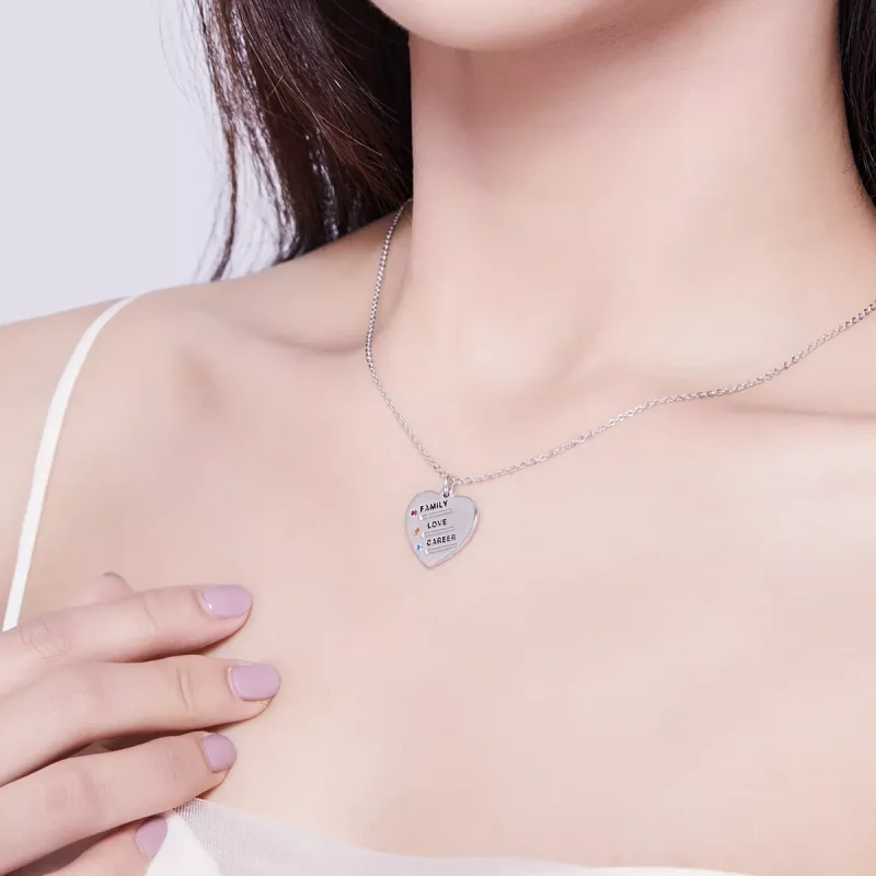 (immagine per) Collana tipo Pandora Lingua d'amore - BSN058 - Visualizza 7