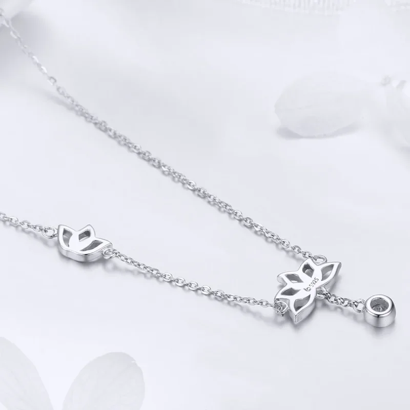 (immagine per) Collana tipo Pandora Loto Fresco - BSN012 - Visualizza 2