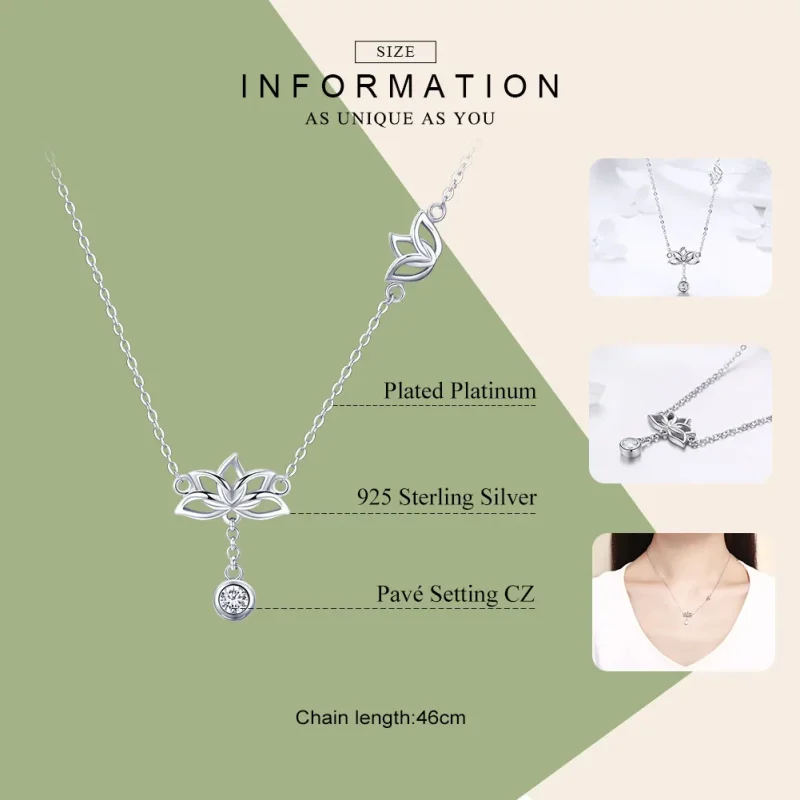 (immagine per) Collana tipo Pandora Loto Fresco - BSN012 - Visualizza 7
