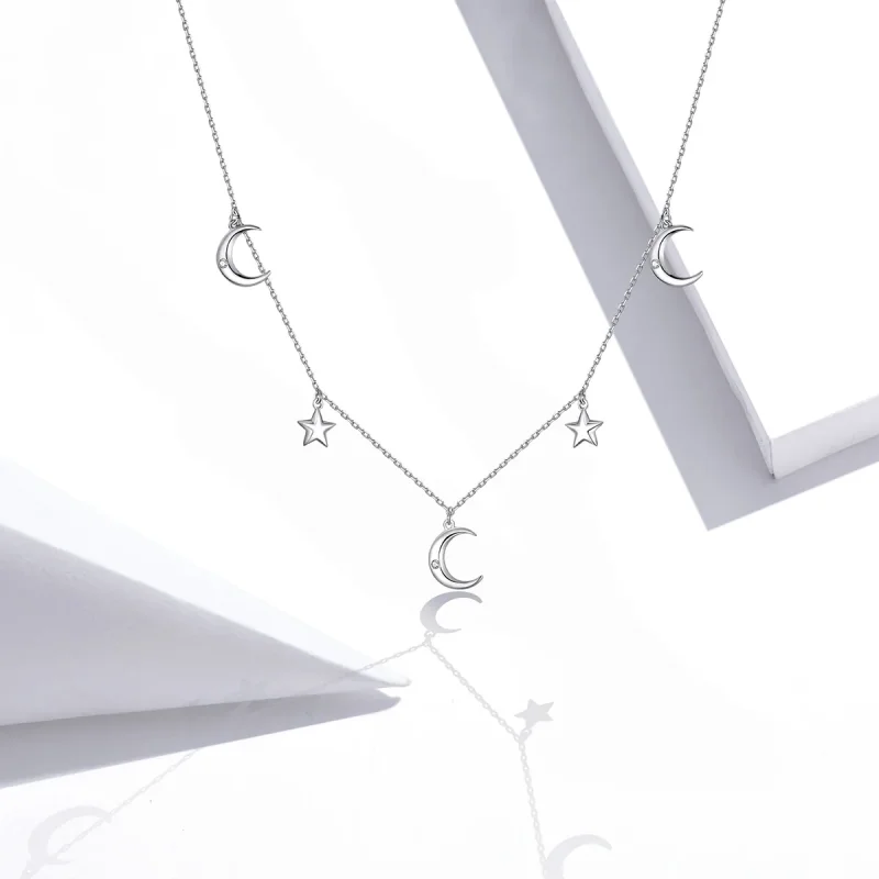 (immagine per) Collana tipo Pandora Luna E Stella - SCN411 - Visualizza 5