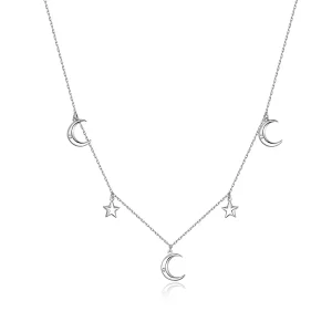 (immagine per) Collana tipo Pandora Luna E Stella - SCN411