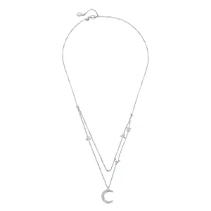 (immagine per) Collana tipo Pandora Luna e stelle - BSN038