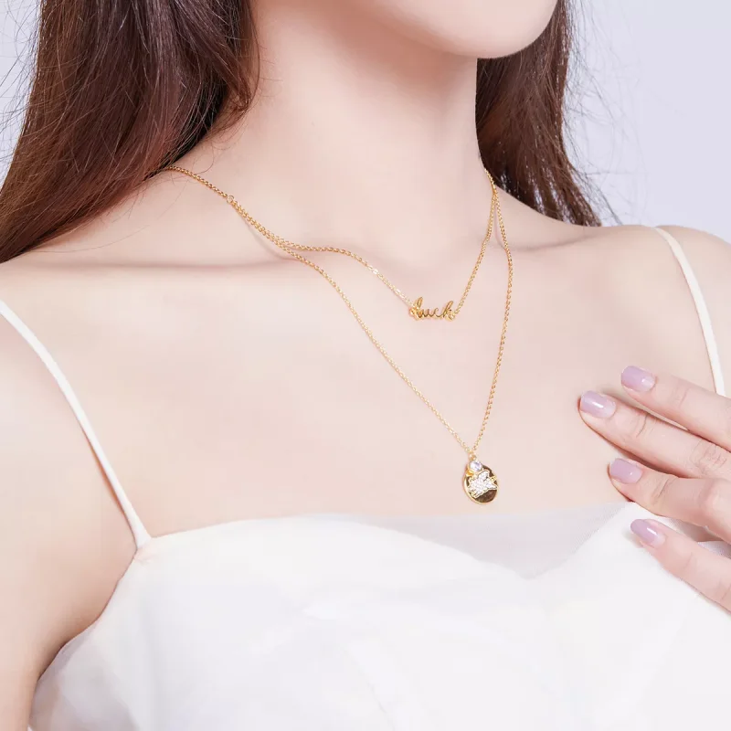 (immagine per) Collana tipo Pandora Maiale fortunato - BSN090 - Visualizza 5