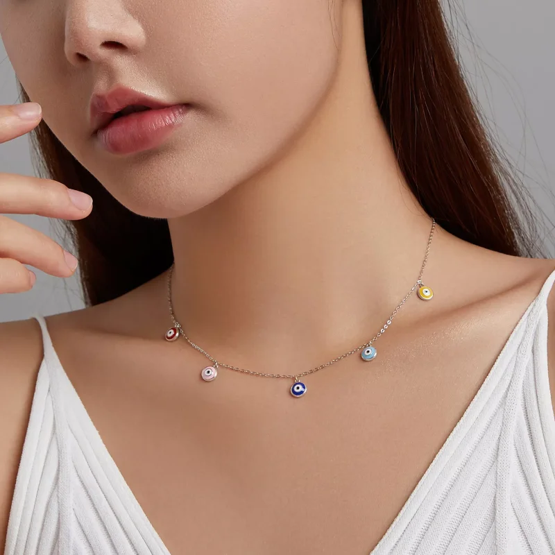 (immagine per) Collana tipo Pandora Occhio Guardiano - SCN463 - Visualizza 4