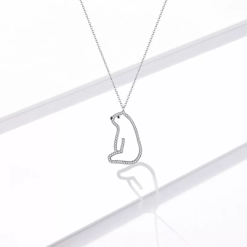 (immagine per) Collana tipo Pandora Orso polare - BSN195 - Visualizza 5