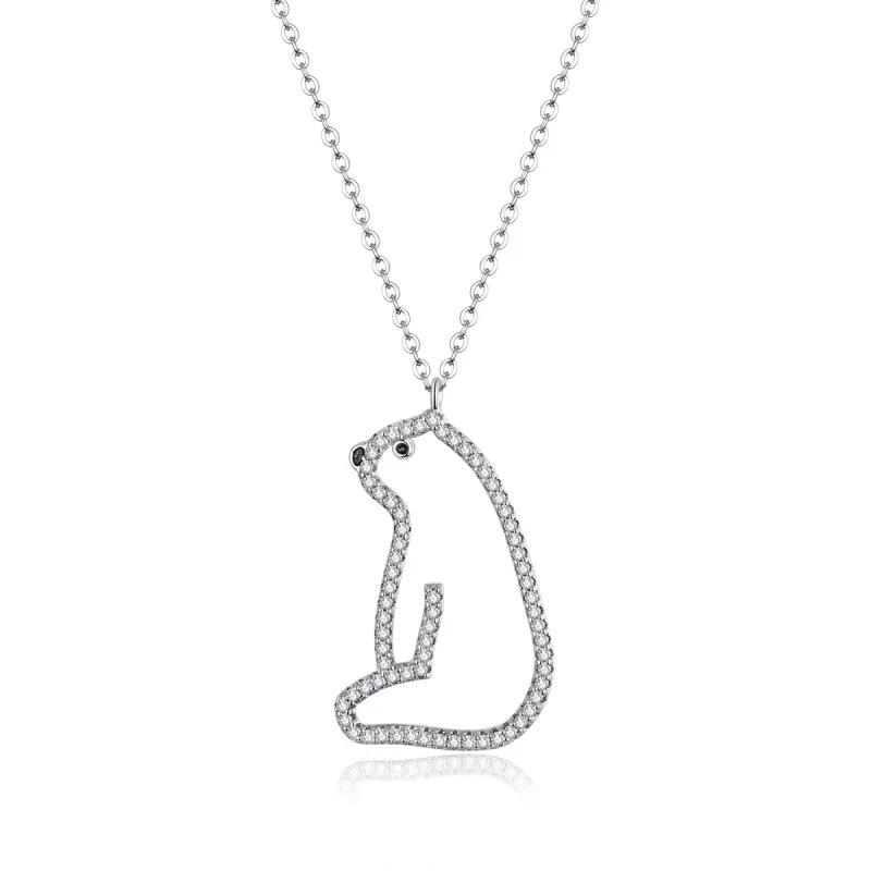 (immagine per) Collana tipo Pandora Orso polare - BSN195