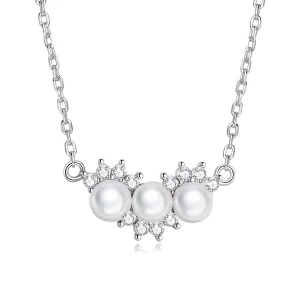 Collana tipo Pandora Perline di conchiglia - BSN269 (immagine per) Collana tipo Pandora Perline di conchiglia - BSN269