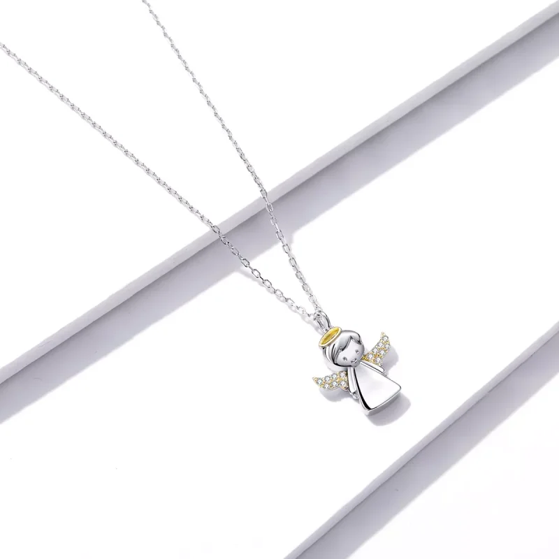 (immagine per) Collana tipo Pandora Piccolo angelo - BSN186 - Visualizza 4