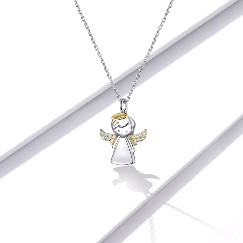 (immagine per) Collana tipo Pandora Piccolo angelo - BSN186 - Visualizza 5