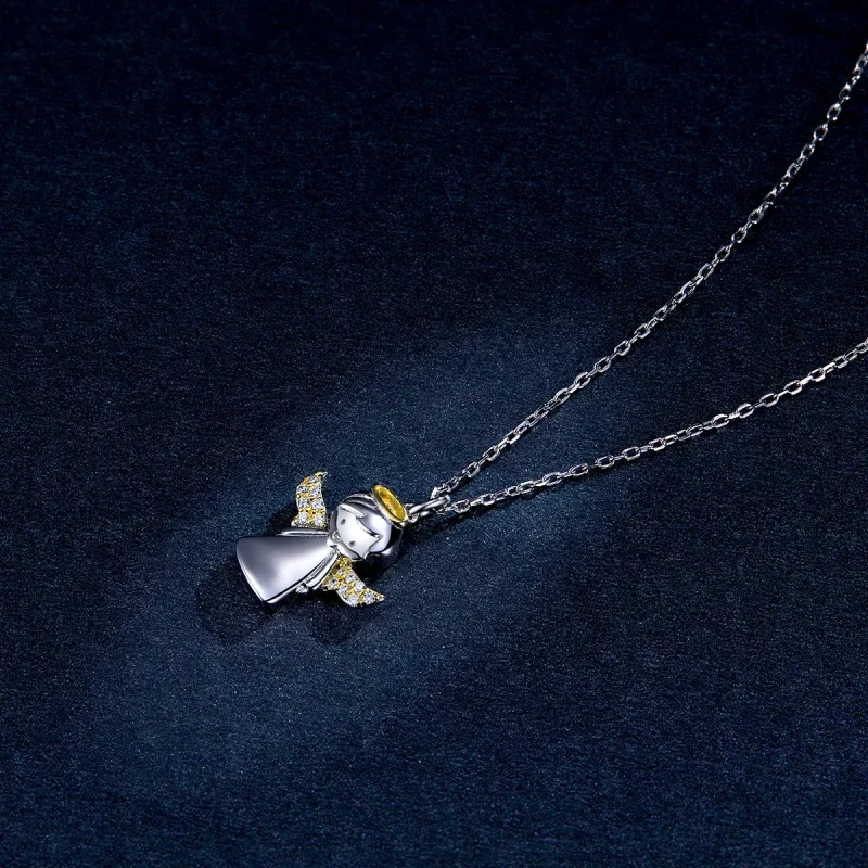 (immagine per) Collana tipo Pandora Piccolo angelo - BSN186 - Visualizza 6