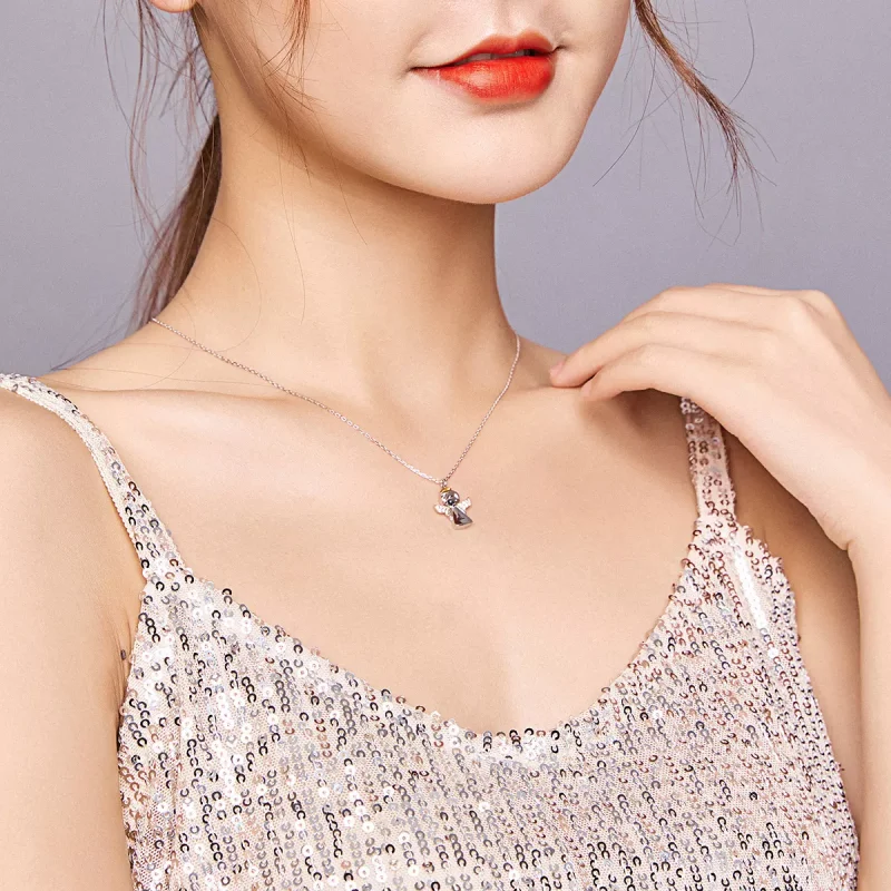 (immagine per) Collana tipo Pandora Piccolo angelo - BSN186 - Visualizza 7