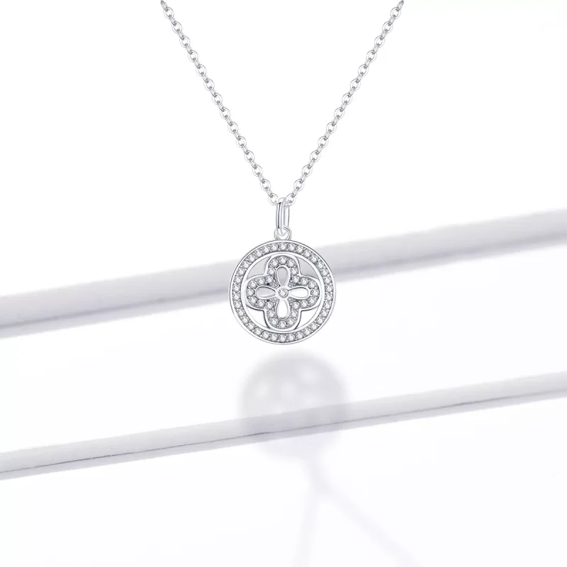 (immagine per) Collana tipo Pandora Quadrifoglio - BSN142 - Visualizza 5
