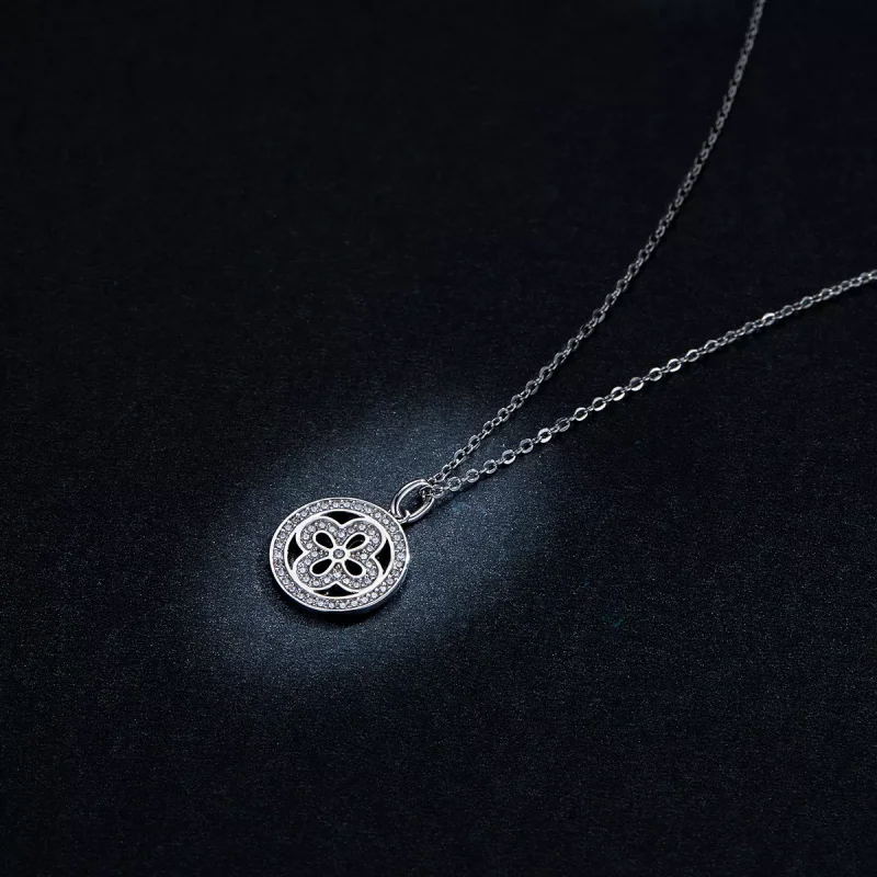 (immagine per) Collana tipo Pandora Quadrifoglio - BSN142 - Visualizza 6