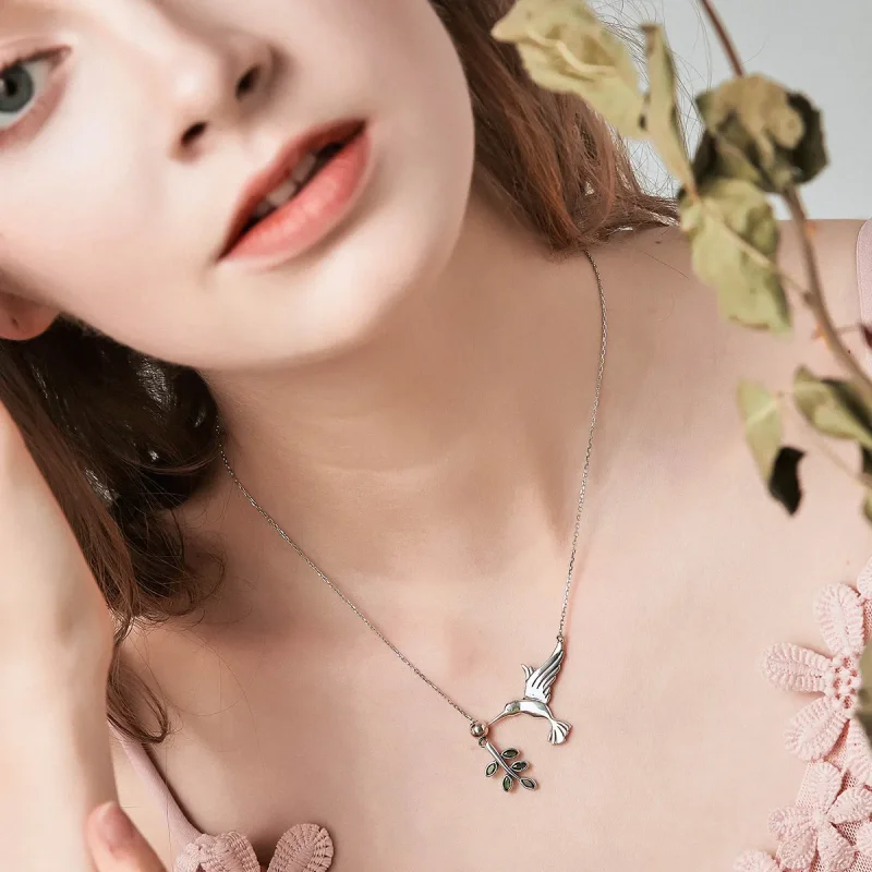 (immagine per) Collana tipo Pandora Saluti dai colibrì - SCN217 - Visualizza 2