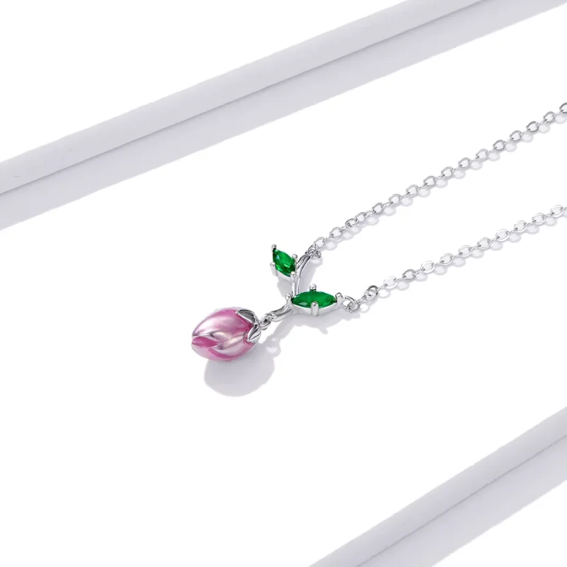 (immagine per) Collana tipo Pandora Stami in erba - BSN214 - Visualizza 2