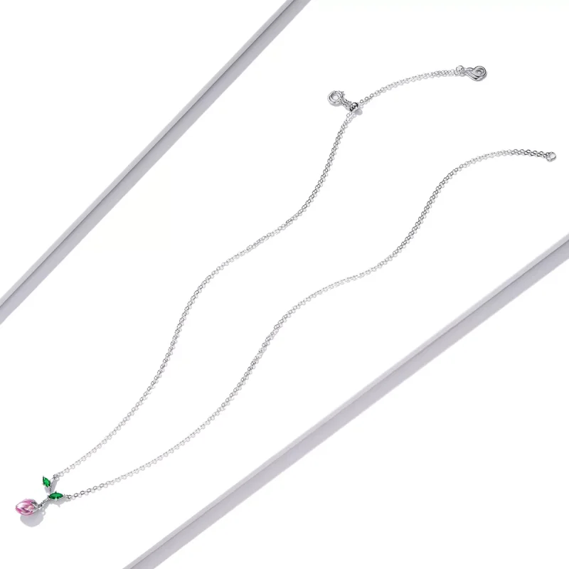 (immagine per) Collana tipo Pandora Stami in erba - BSN214 - Visualizza 4