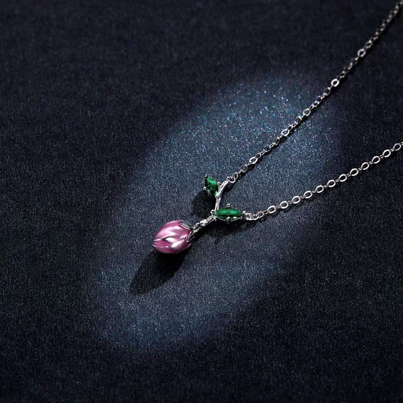(immagine per) Collana tipo Pandora Stami in erba - BSN214 - Visualizza 5