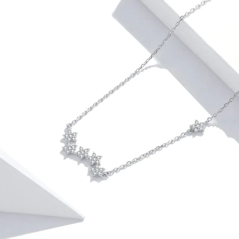 (immagine per) Collana tipo Pandora Stelle scintillanti - SCN419 - Visualizza 2