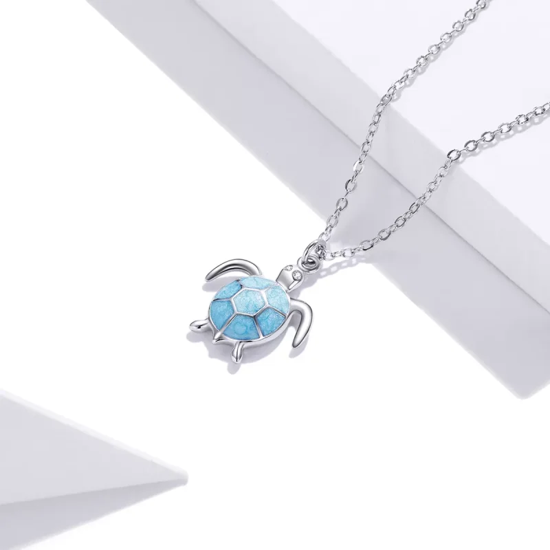 (immagine per) Collana tipo Pandora Tartaruga Blu - SCN446 - Visualizza 3