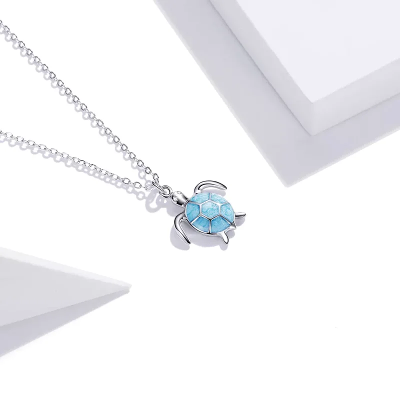 (immagine per) Collana tipo Pandora Tartaruga Blu - SCN446 - Visualizza 4