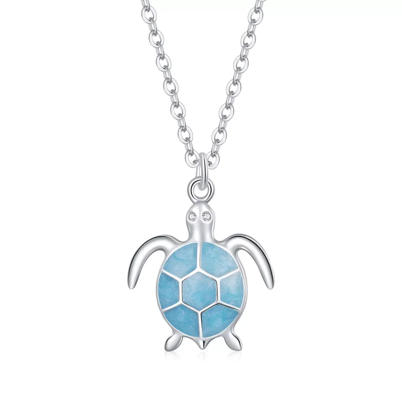 (immagine per) Collana tipo Pandora Tartaruga Blu - SCN446