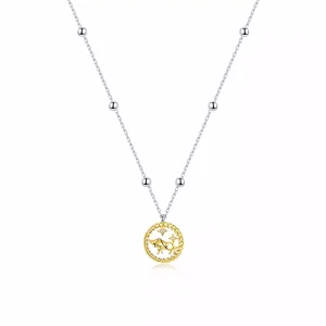 Collana tipo Pandora Toro fortunato - SCN432 (immagine per) Collana tipo Pandora Toro fortunato - SCN432