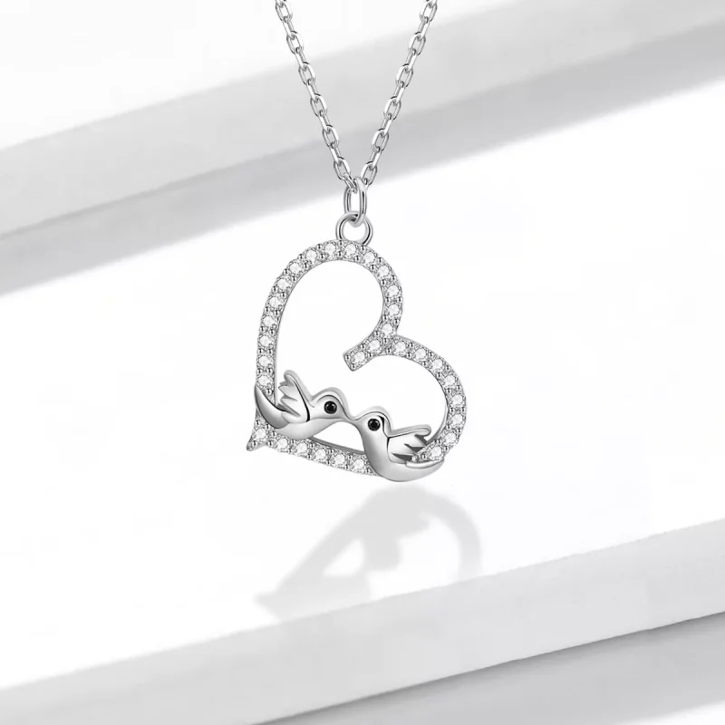(immagine per) Collana tipo Pandora Uccello d'amore - BSN237 - Visualizza 6