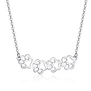 Collana tipo Pandora Zampa carina - SCN346 (immagine per) Collana tipo Pandora Zampa carina - SCN346