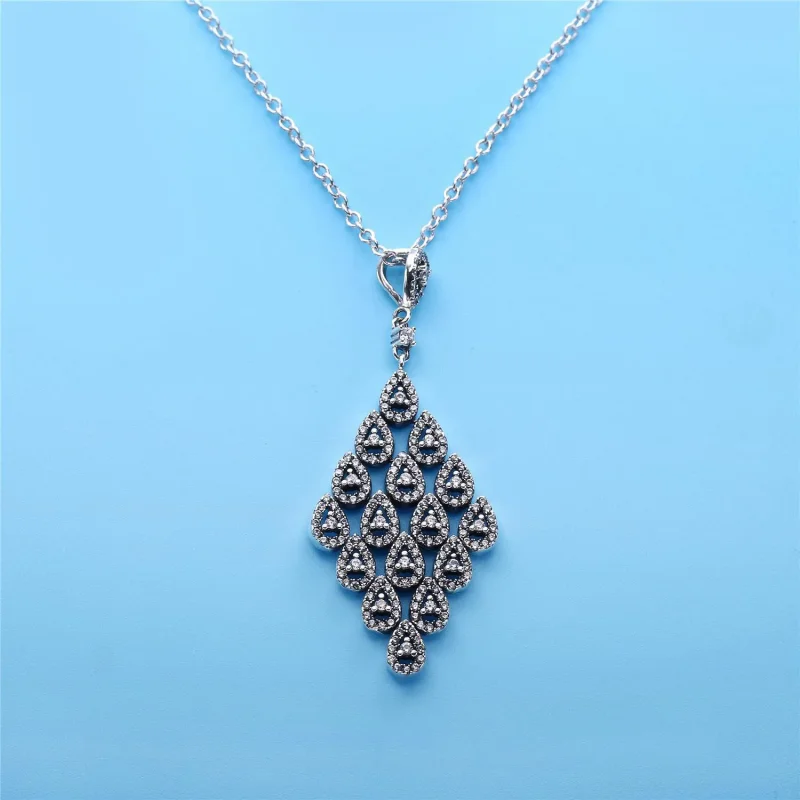 (immagine per) Collana con Pendente Cascata Luminosa - 396262CZ-80 - Collane e pendenti | PANDO - Visualizza 4
