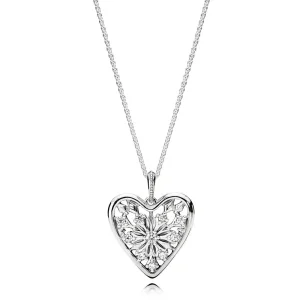 (immagine per) Collana con Pendente Cuore d'Inverno - 396369CZ-80 - Collane e pendenti | PANDORA