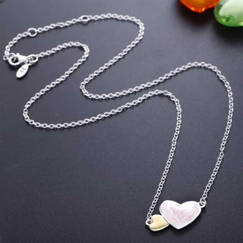 (immagine per) Collana Cuori luminosi - 590521MOP-45 - Collane e pendenti | PANDORA - Visualizza 3