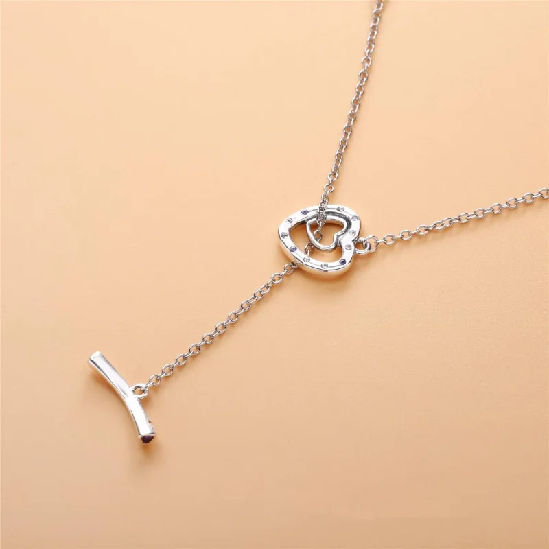 (immagine per) Collana PANDORA DUE CUORI - Visualizza 3