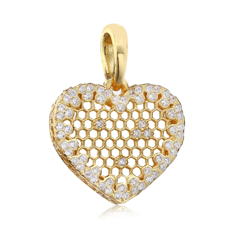 (immagine per) Collane Pandora, Necklace Pendants, Pendente Alveare Di Pizzo, 367111Cz - Visualizza 2