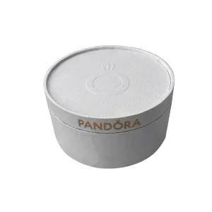 (immagine per) Pandora White Circle Faux Leather Travel Box - PG_003