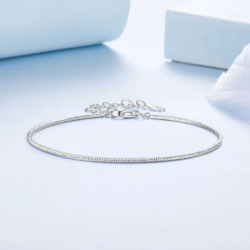 (immagine per) Bracciale braccialeto PANDORA sottile a maglia serpente - BSB226 - Visualizza 3