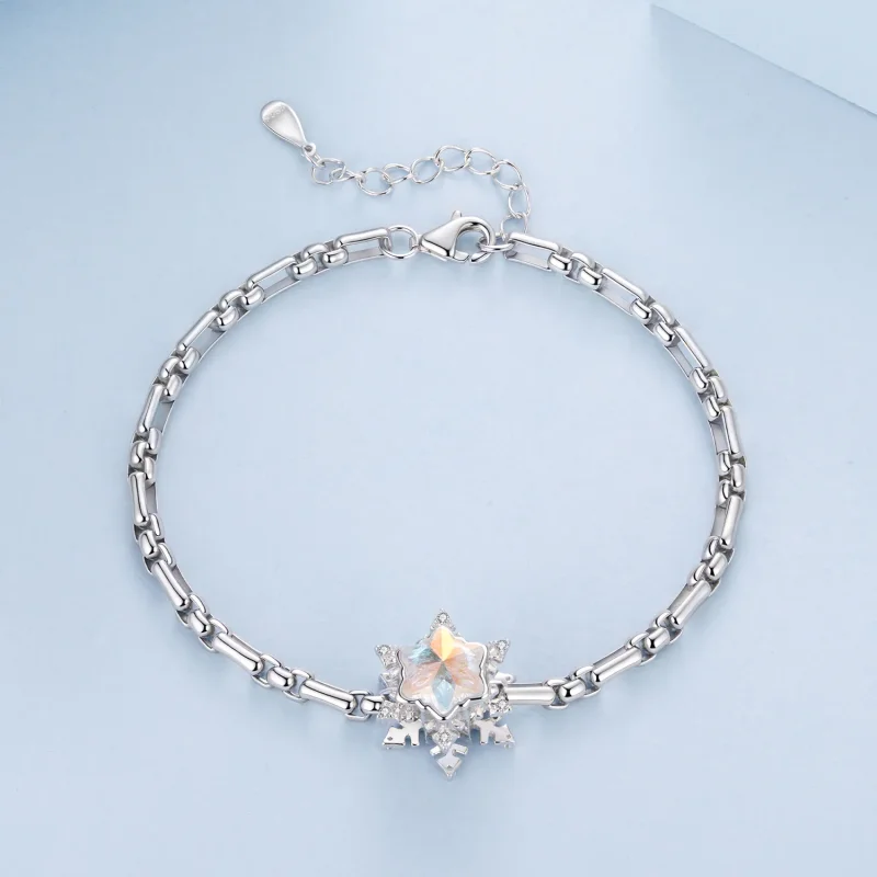 (immagine per) Bracciali PANDORA in argento a maglie alternate - BSB232 - Visualizza 3