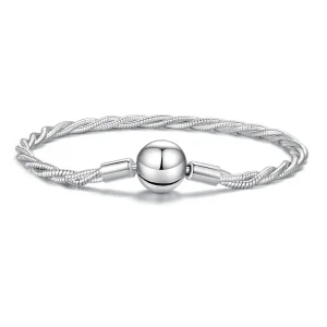 (immagine per) Bracciale intrecciato PANDORA a catena con chiusura a sfera - BSB228